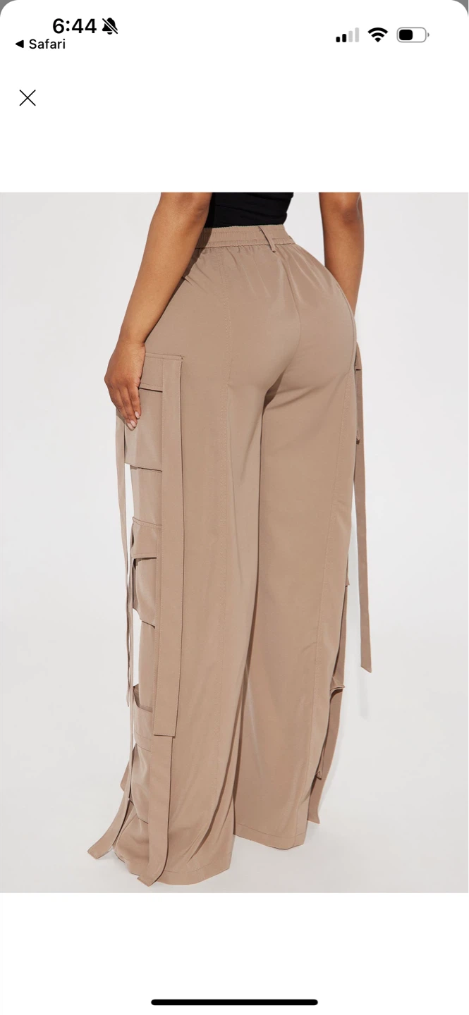 Women's Wide Leg Cargo Pants - photo 2