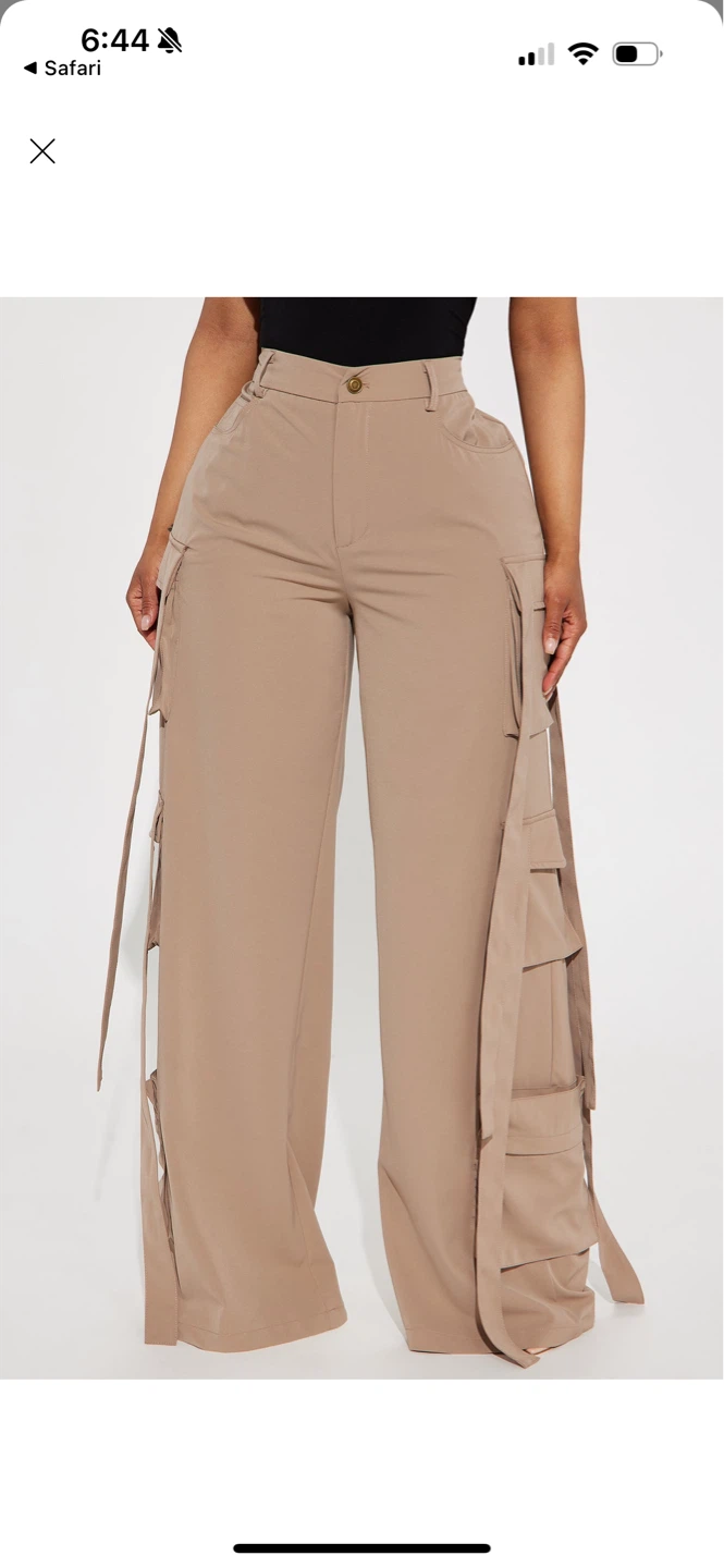 Women's Wide Leg Cargo Pants - photo 3
