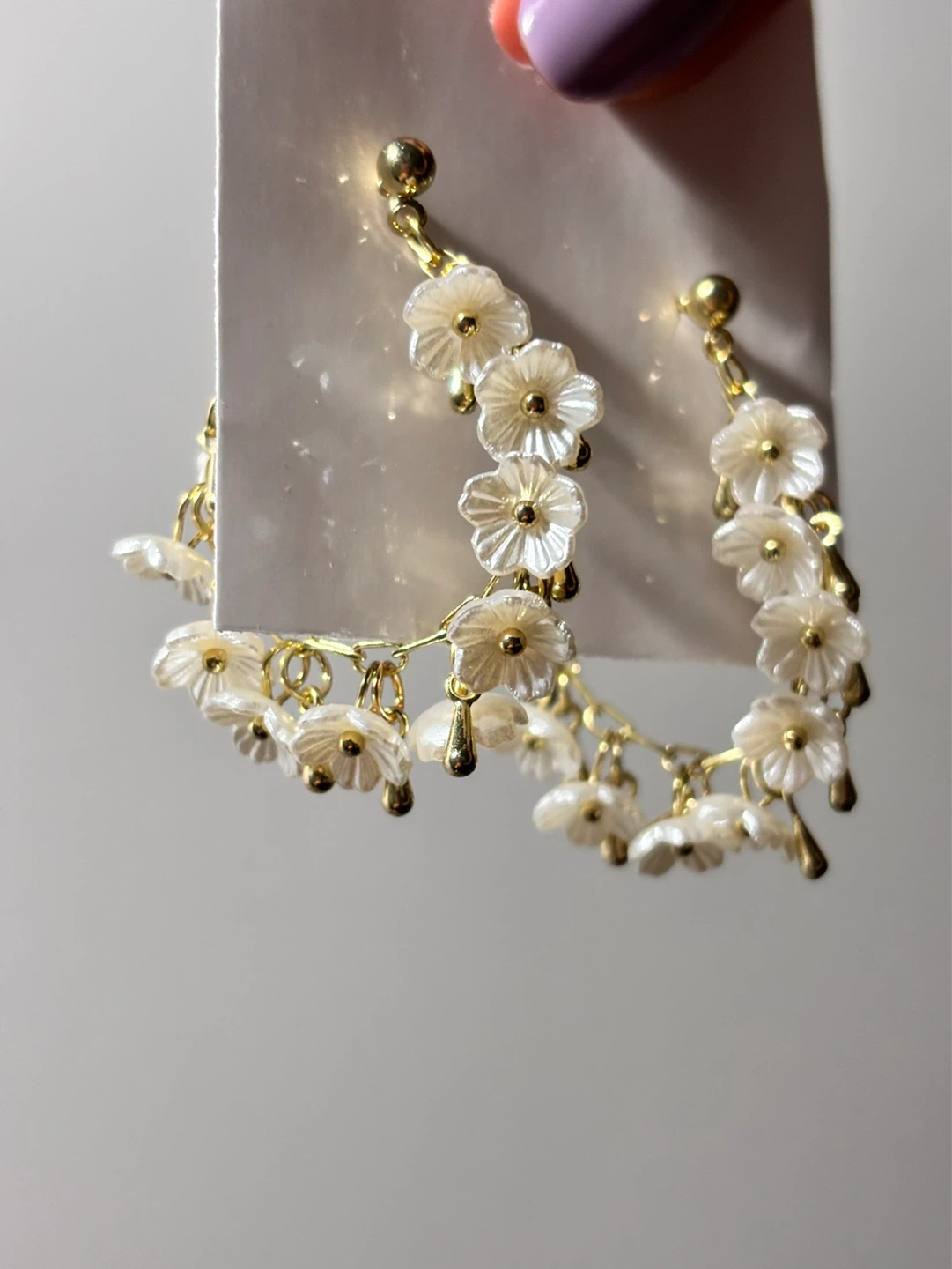 Peacock crystal dangle earrings - photo 4