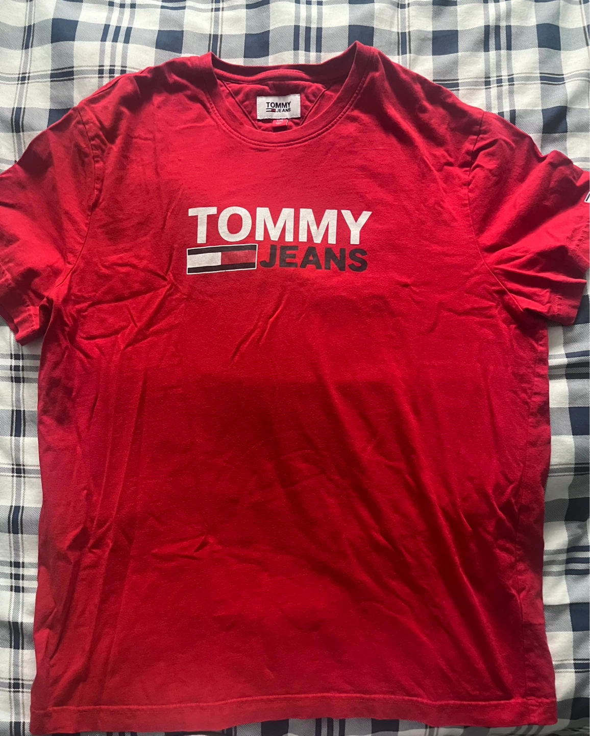 Tommy Jeans Red Logo T-Shirt Men's