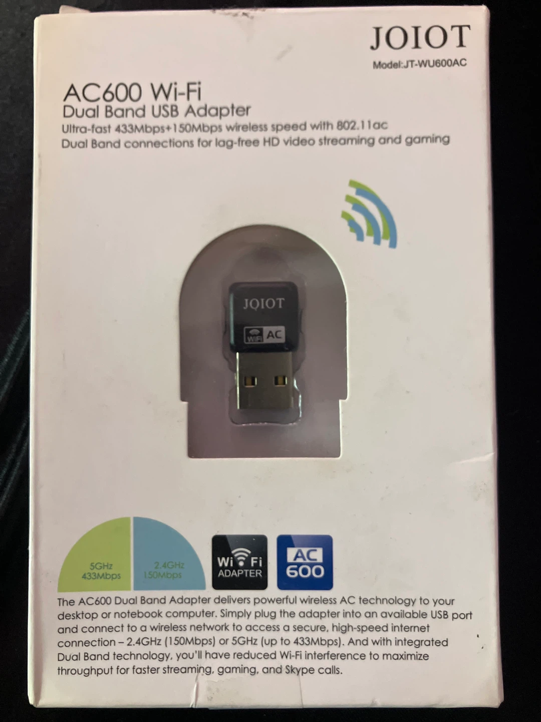 JOIOT AC600 Wi-Fi Dual Band USB Adapter - photo 2