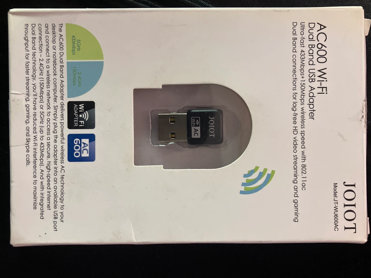 JOIOT AC600 Wi-Fi Dual Band USB Adapter