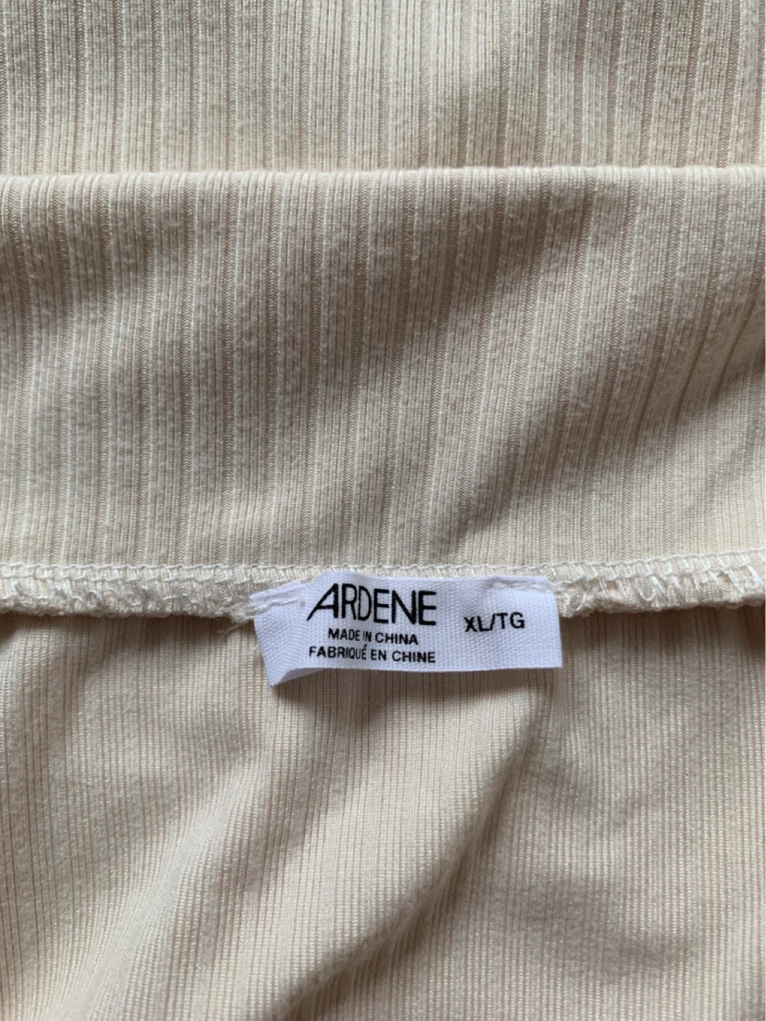 Ardene Cream coloured Ribbed Midi Skirt XL - photo 3