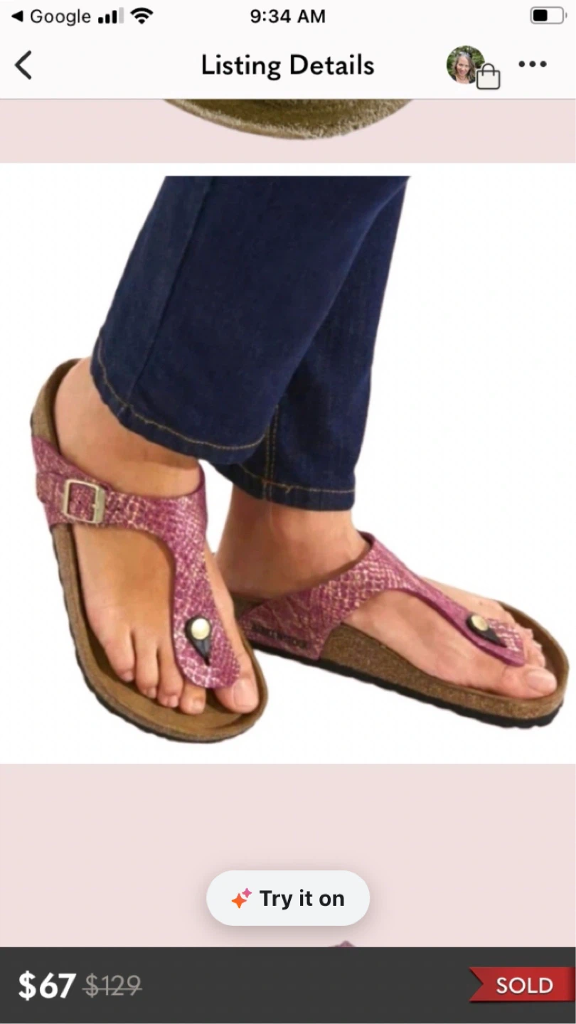 Brand new brick stone sandal