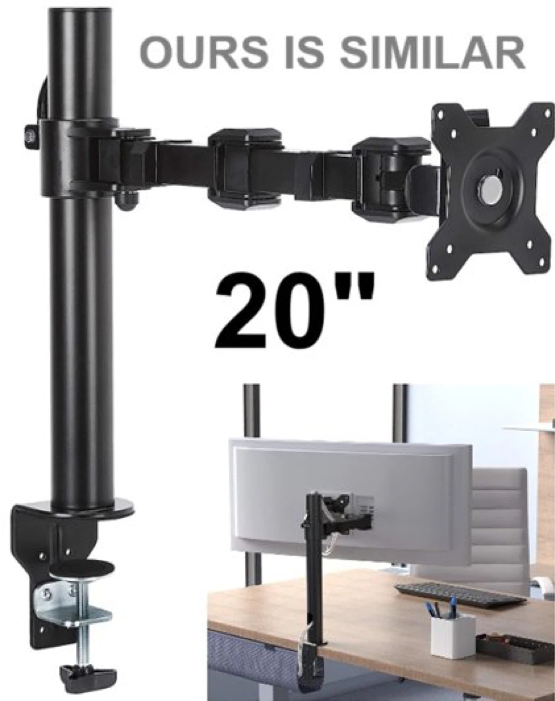 Adjustable Monitor Desk Mount Stand - photo 2