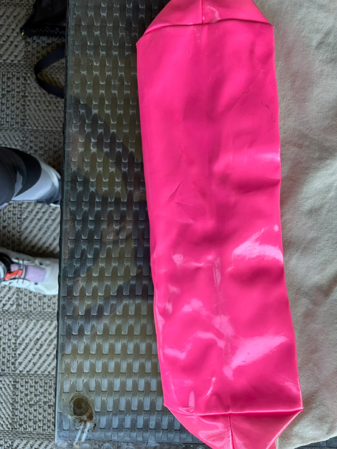 Victoria's Secret Tote Bag - Canvas & Pink Patent - photo 2