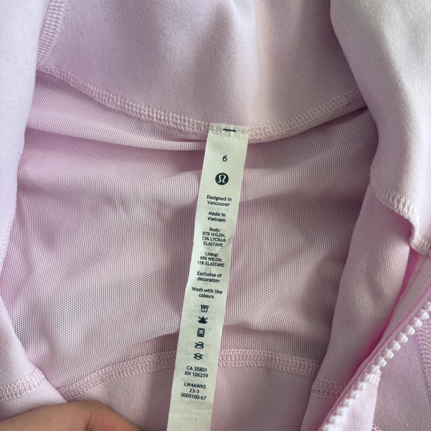 Lululemon Meadowsweet Pink Define Jacket Size 6 - photo 3