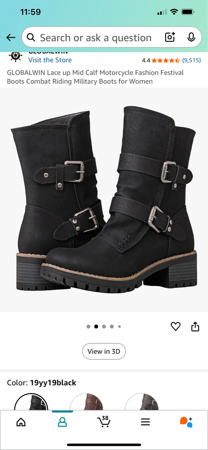 Women's Mid Calf Motorcycle Boots