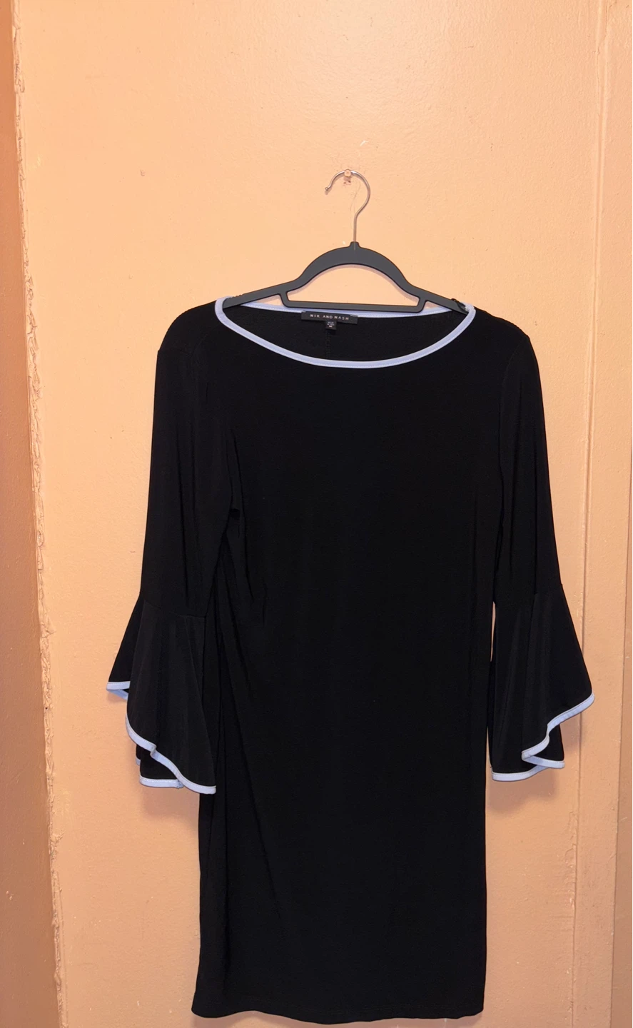 Nik and Nash Black Bell Sleeve Dress - Size M