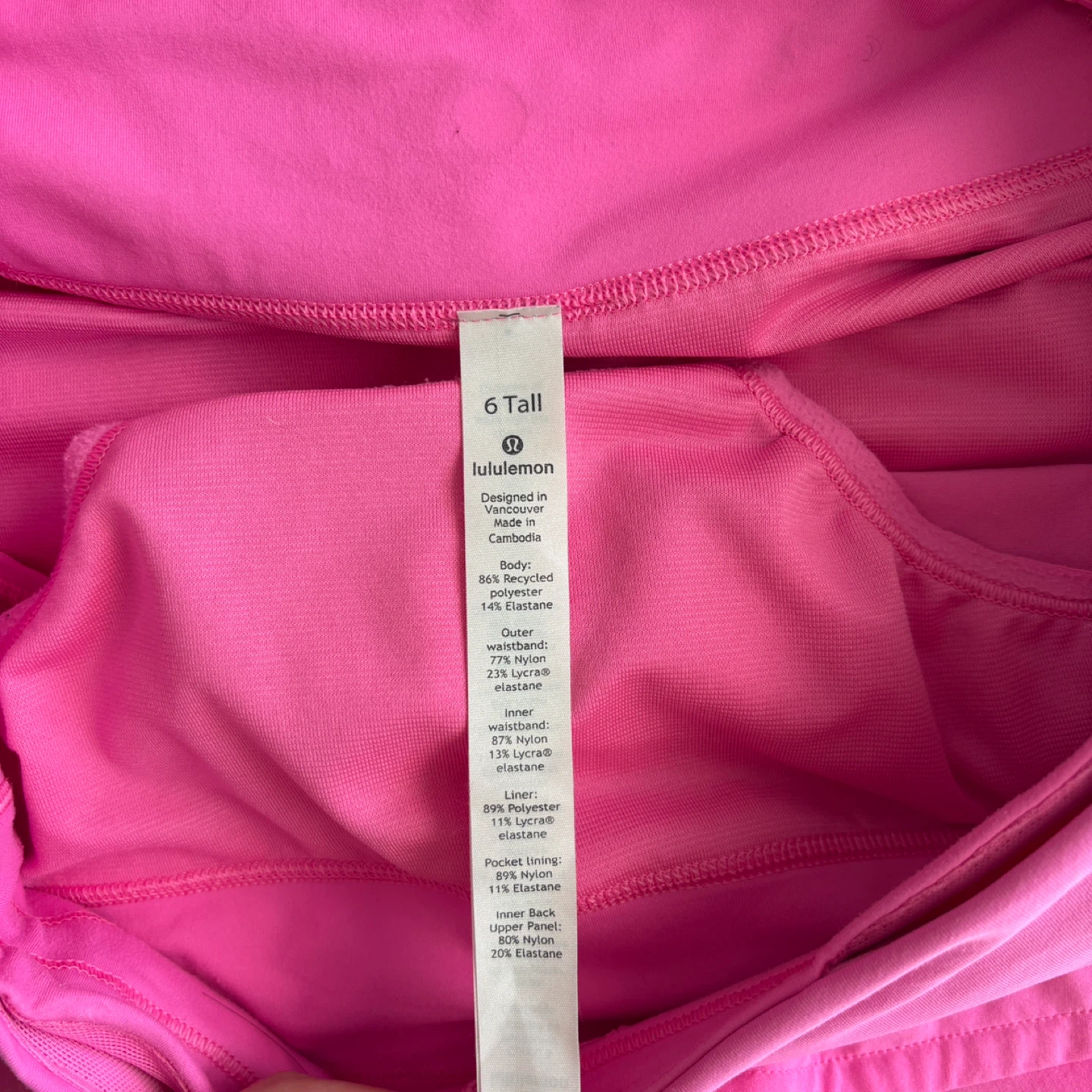 Lululemon Pink Speed Up Shorts Size 6 - photo 3