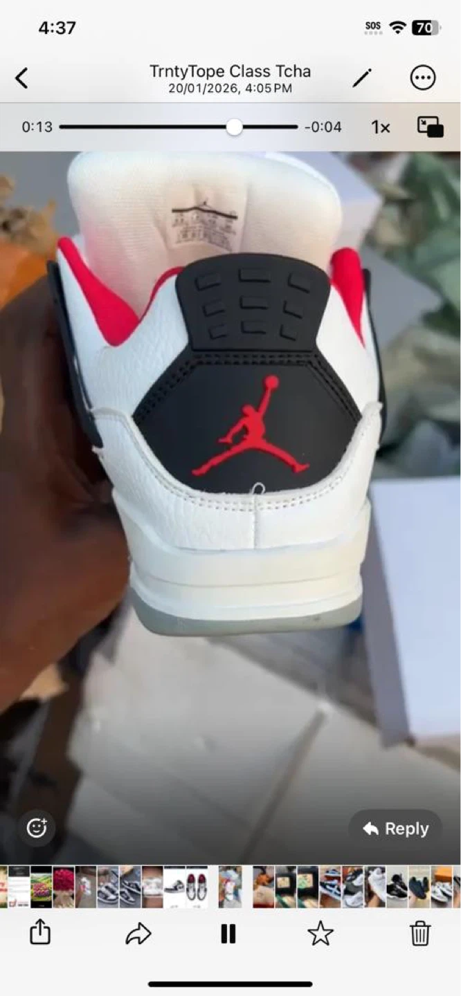 Air Jordan 4 Retro White Cement - photo 3
