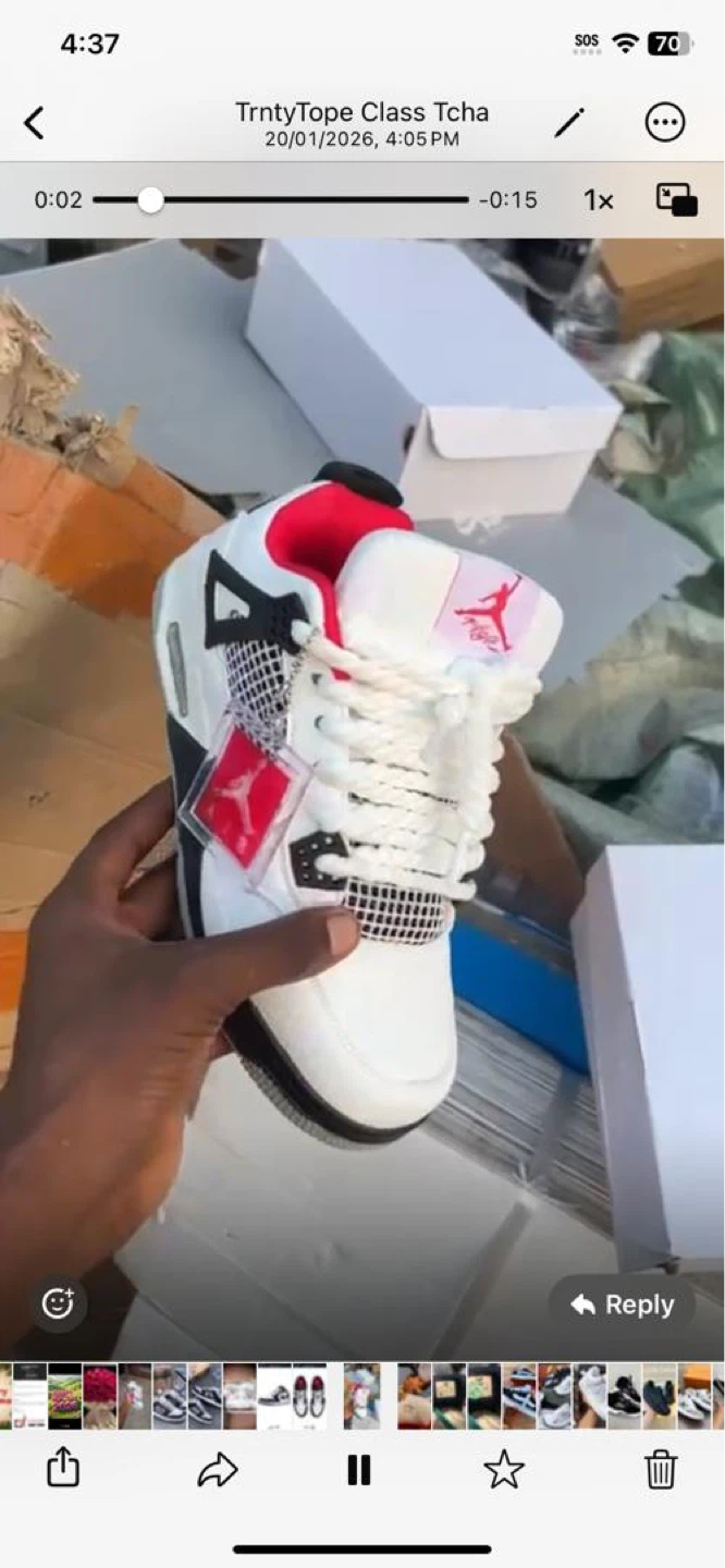 Air Jordan 4 Retro White Cement - photo 2