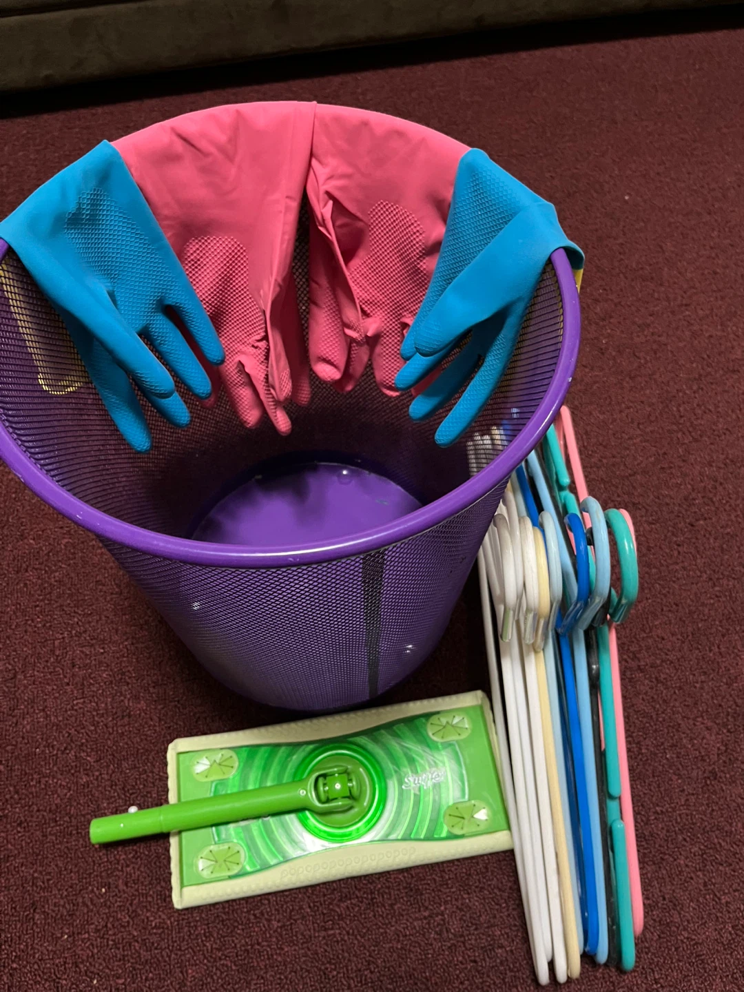 FREE – Hangers, Mop & Cleaning Supplies