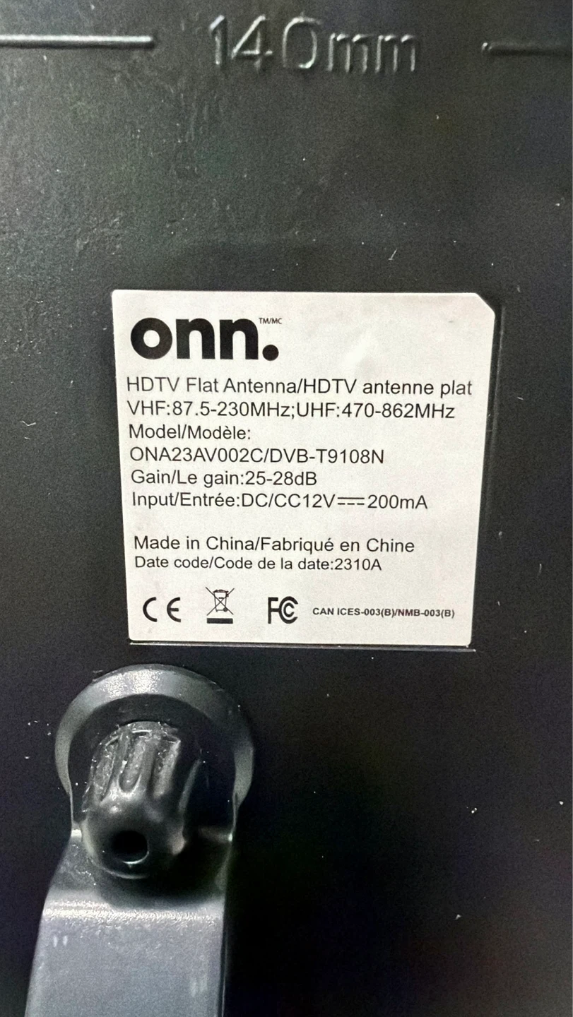 Onn. HDTV Flat Antenna - photo 3