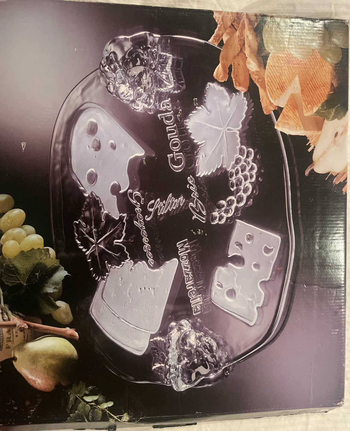 Glass Cheese Serving Platter
