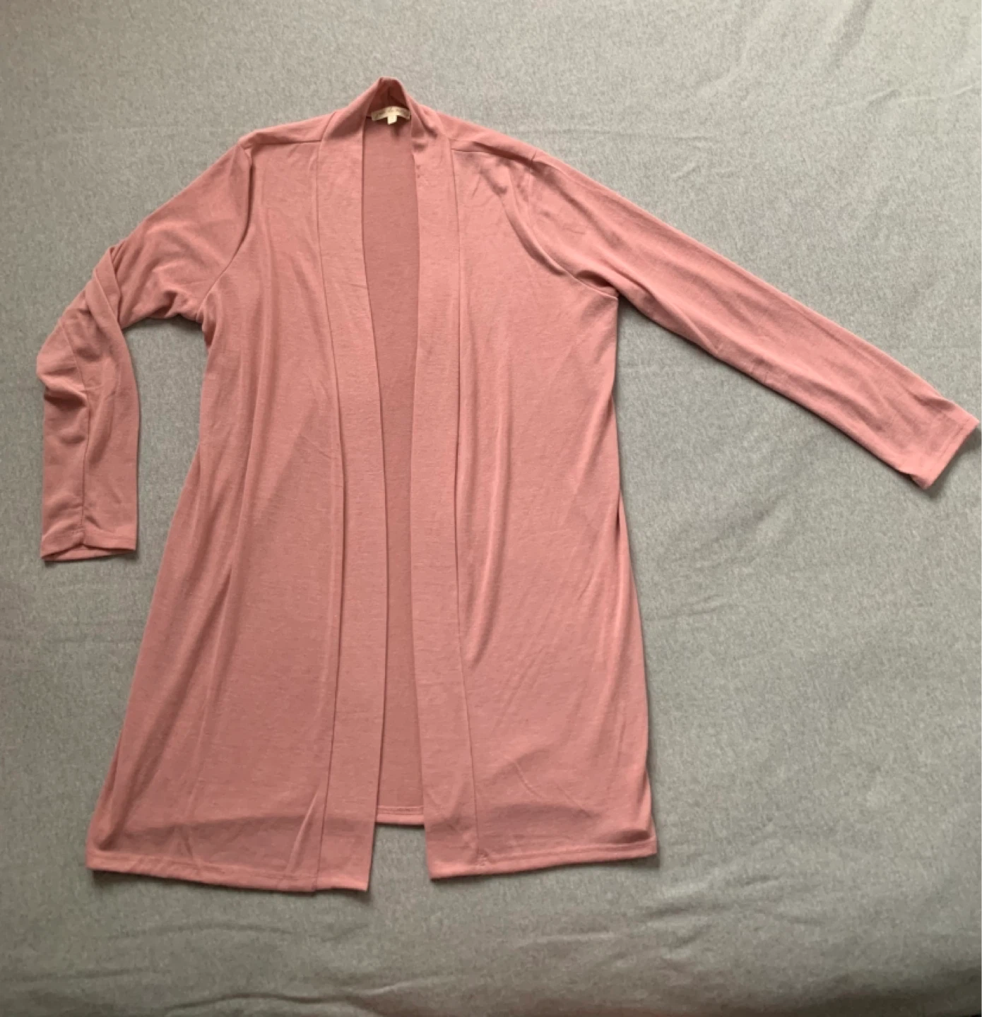 Joie de Vivre pink open-front cardigan size 1X