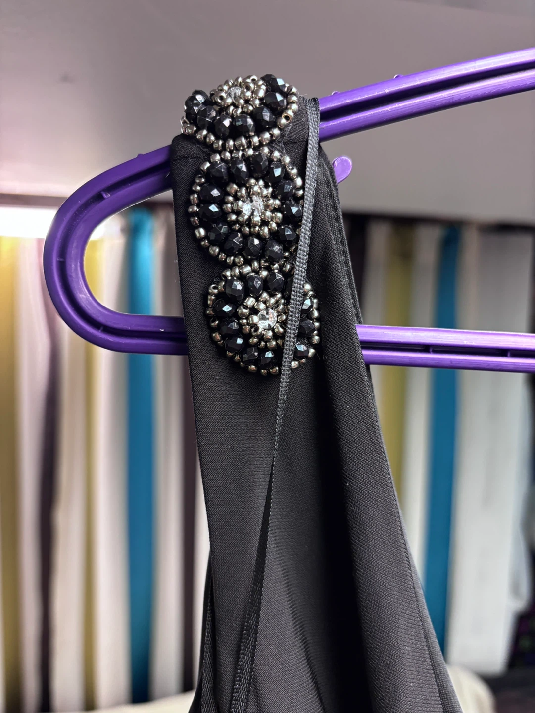 Evan-Picone Black Embellished Dress - Size 16 - photo 2