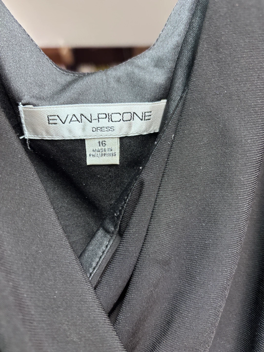 Evan-Picone Black Embellished Dress - Size 16 - photo 3