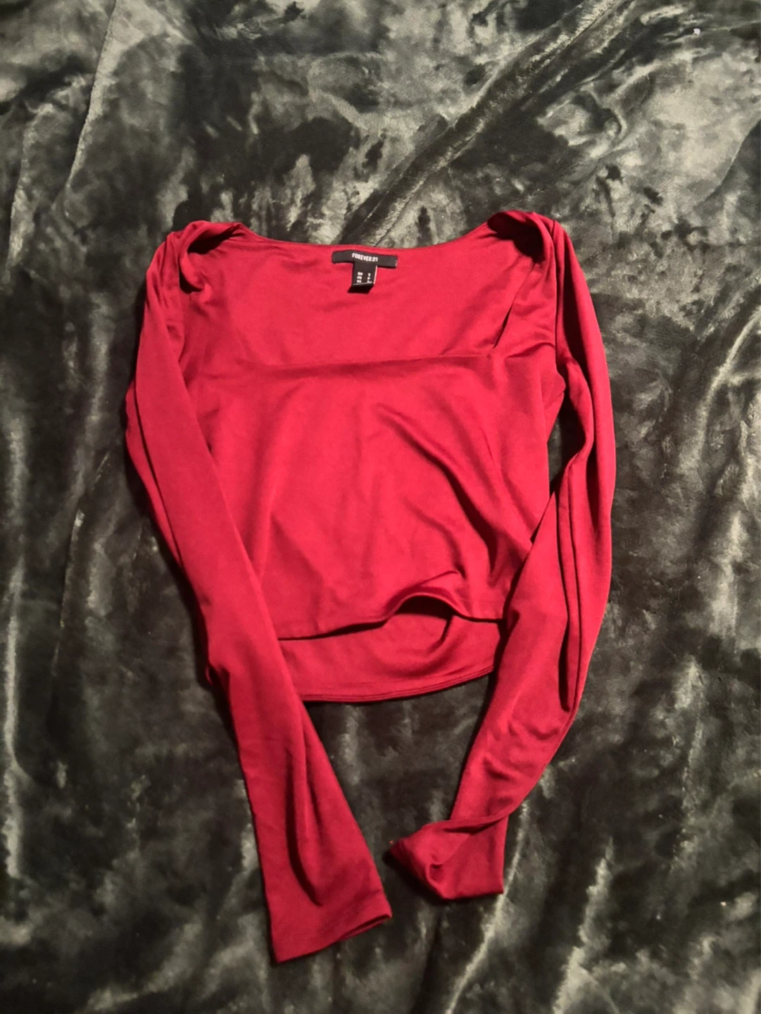 Forever 21 Women's Long Sleeve Crop Top