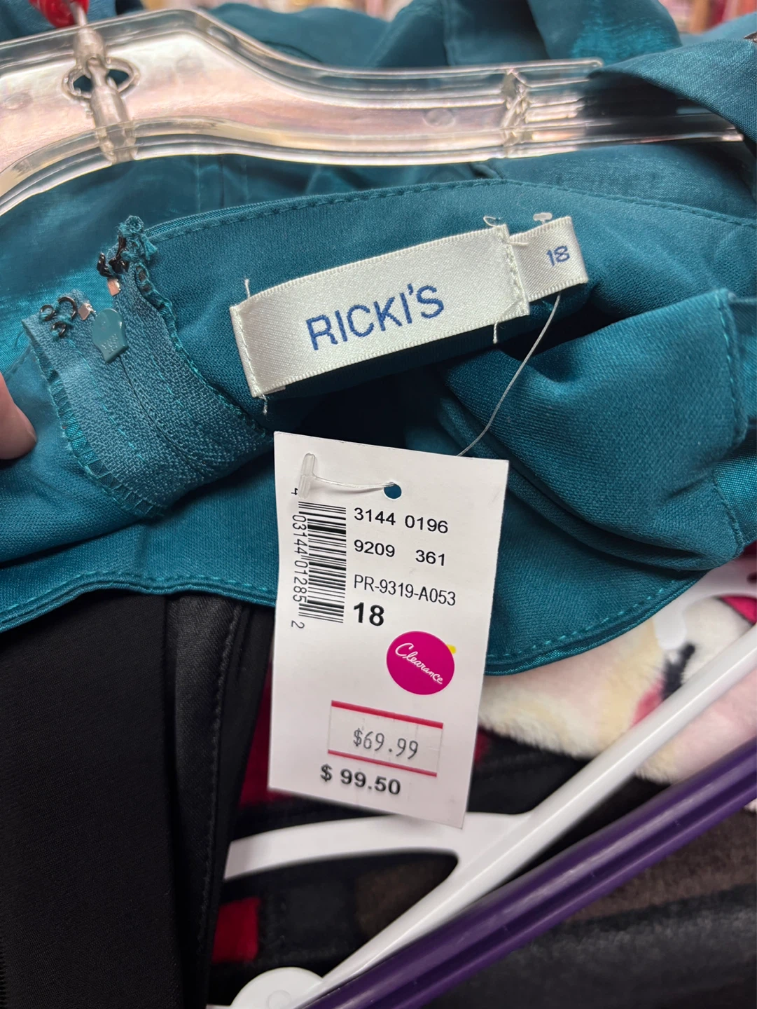 RICKI'S Blue Bodycon Dress Size 18 - photo 5