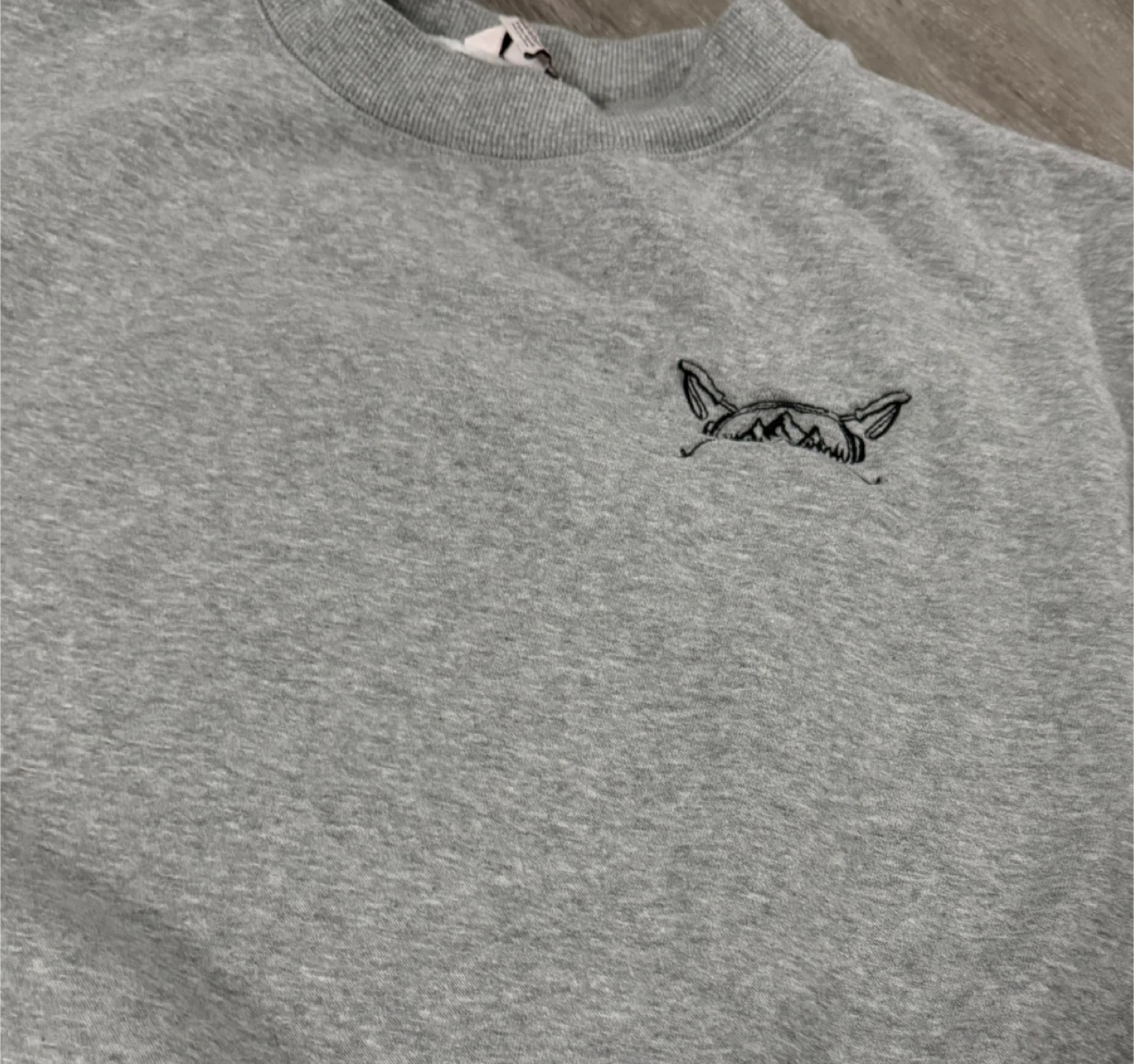Rosé Grey Sweatshirt and Shorts Set - XL - photo 3