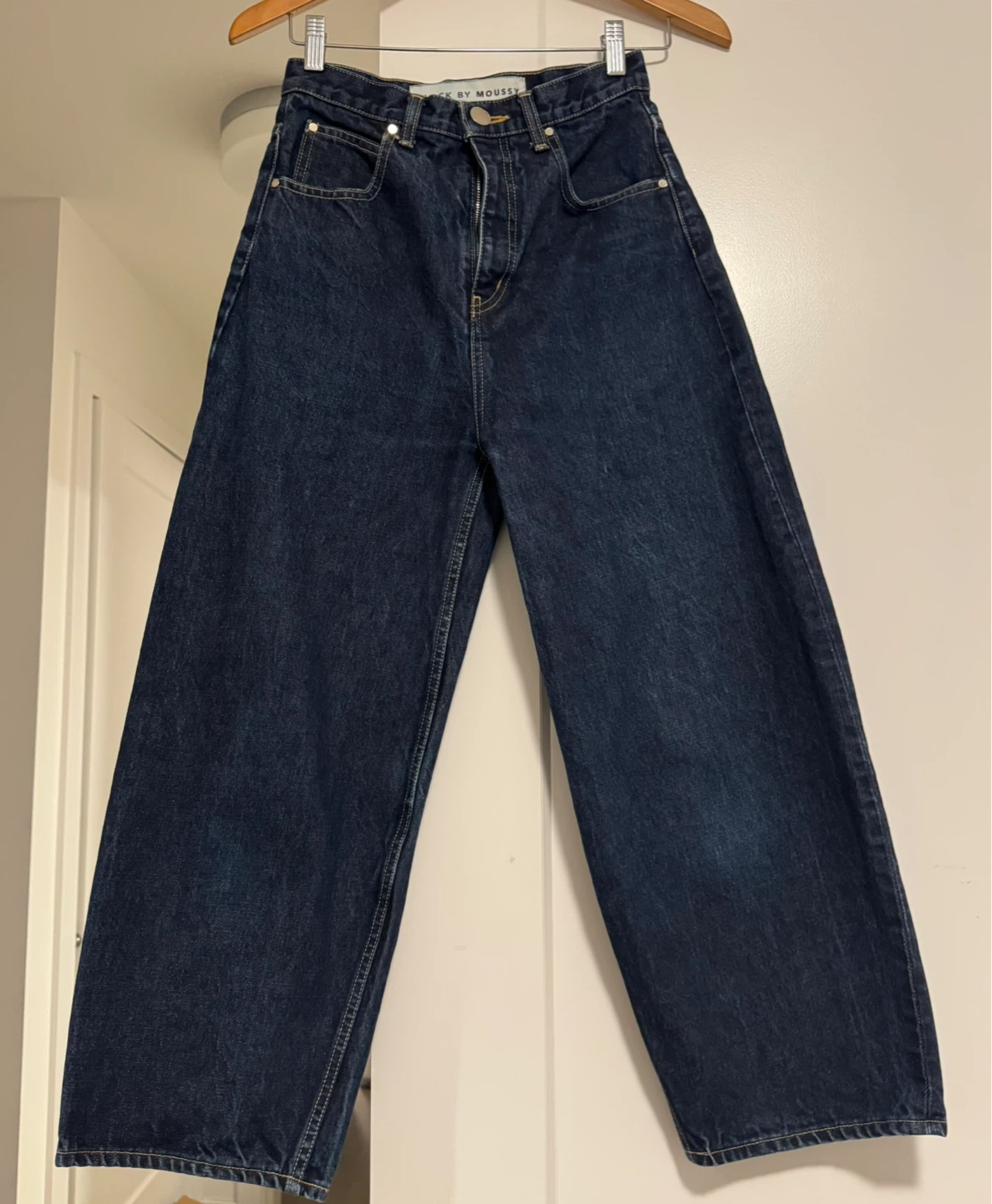 BLACK BY MOUSSY Denim Wide Leg Jeans
