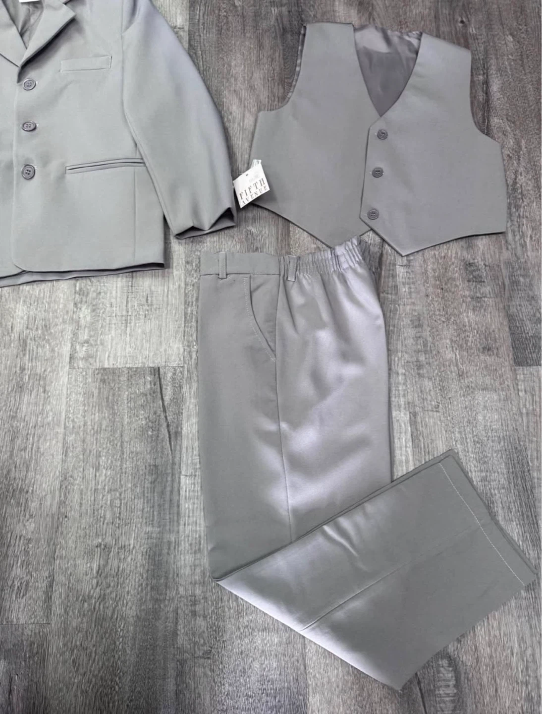 New Fifth Avenue Boys Grey Suit Set (Size 7) - photo 4