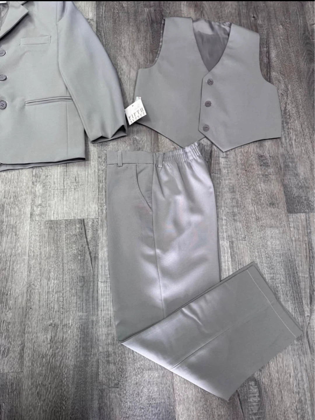 New Fifth Avenue Boys Grey Suit Set (Size 7) - photo 5