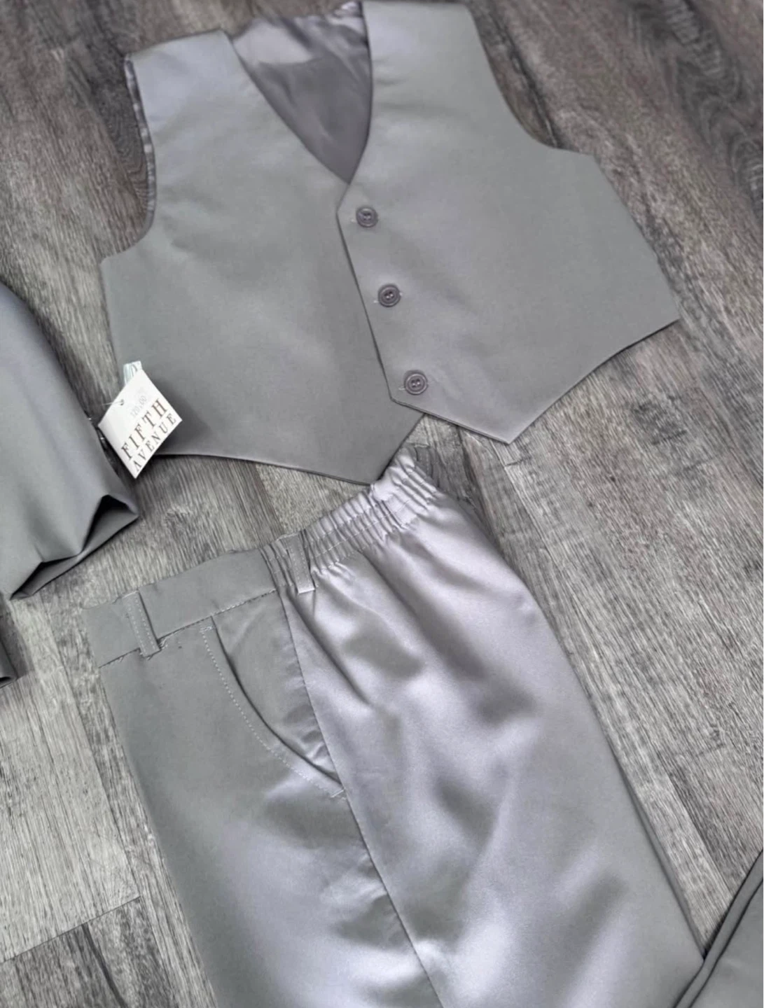 New Fifth Avenue Boys Grey Suit Set (Size 7) - photo 3