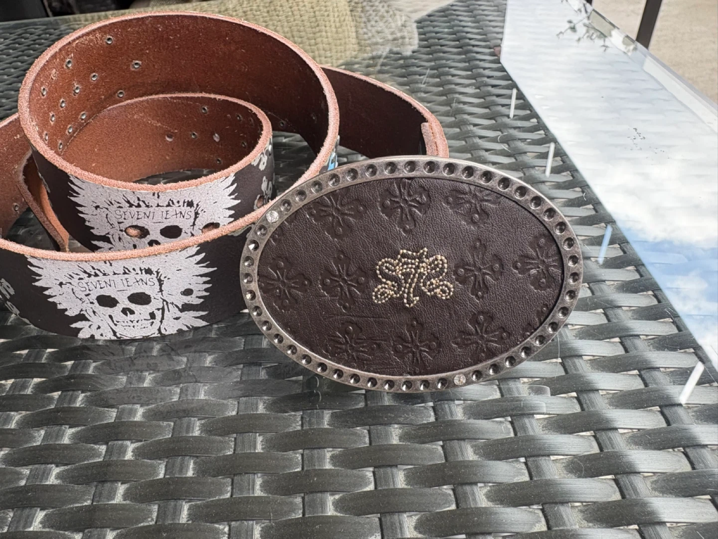 Seven 7 Jeans Skull Belt - photo 5