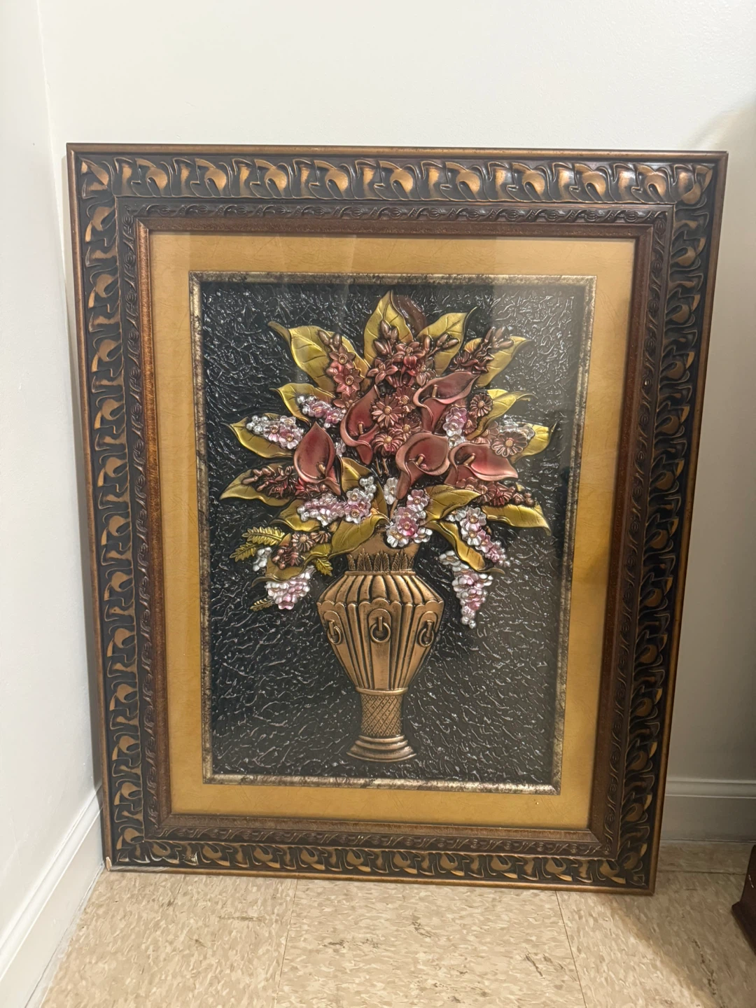 Framed 3D Floral Wall Art