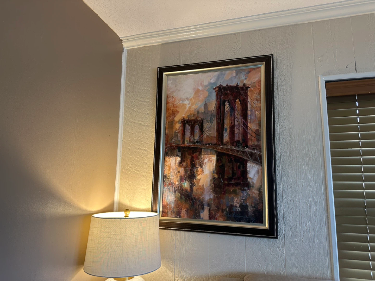 Framed Brooklyn Bridge Painting Set