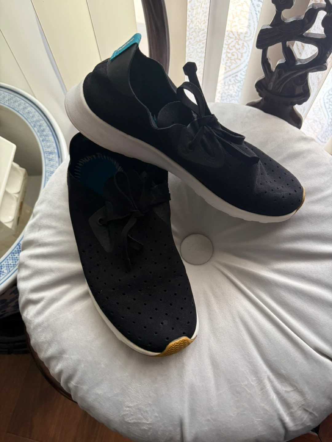 Native Shoes Black Slip-On Sneakers