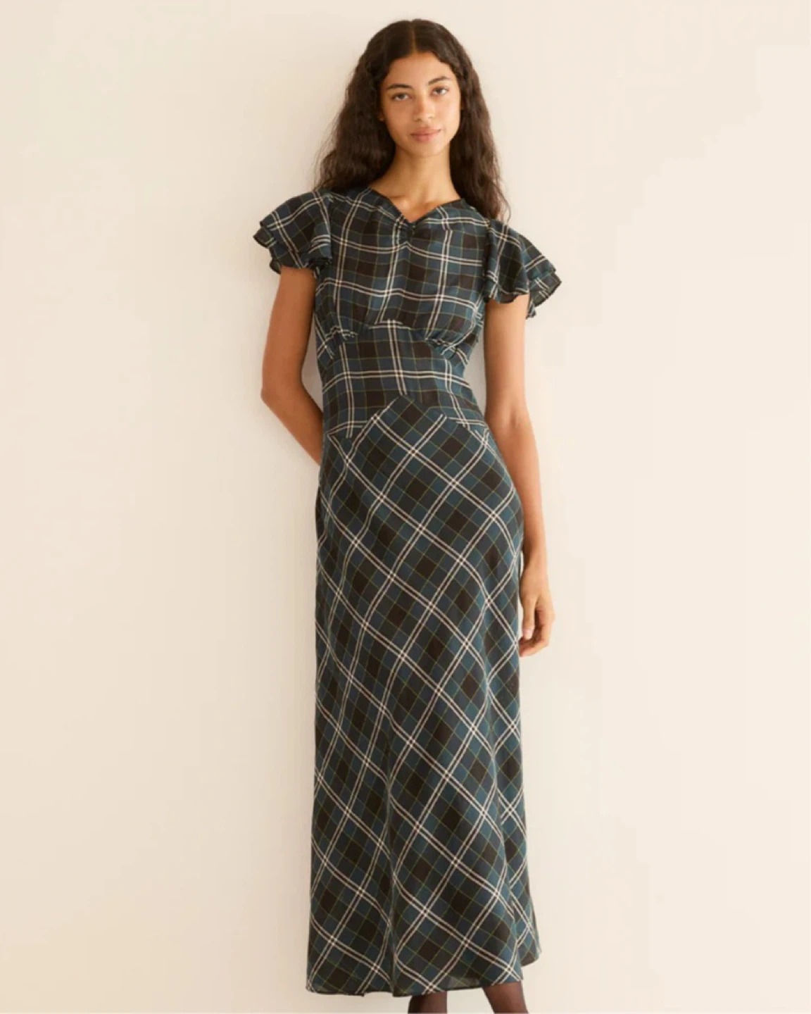 Doen Seraphine Dress in Amble Plaid