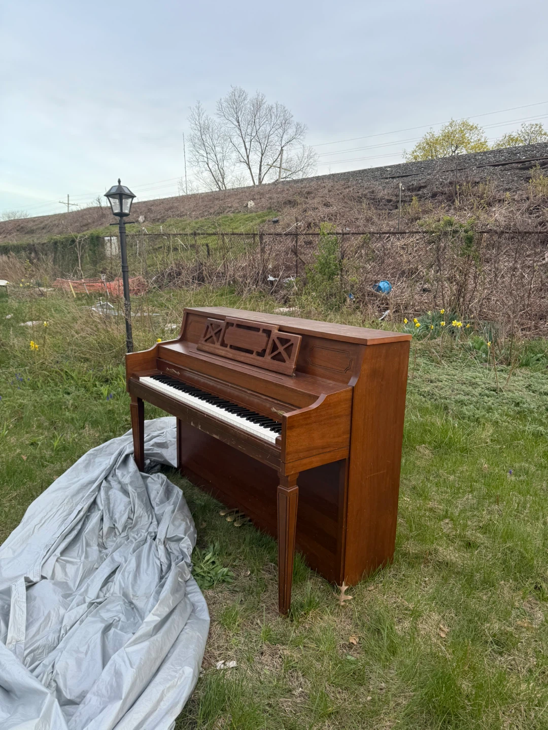 Upright Piano - Wood Finish