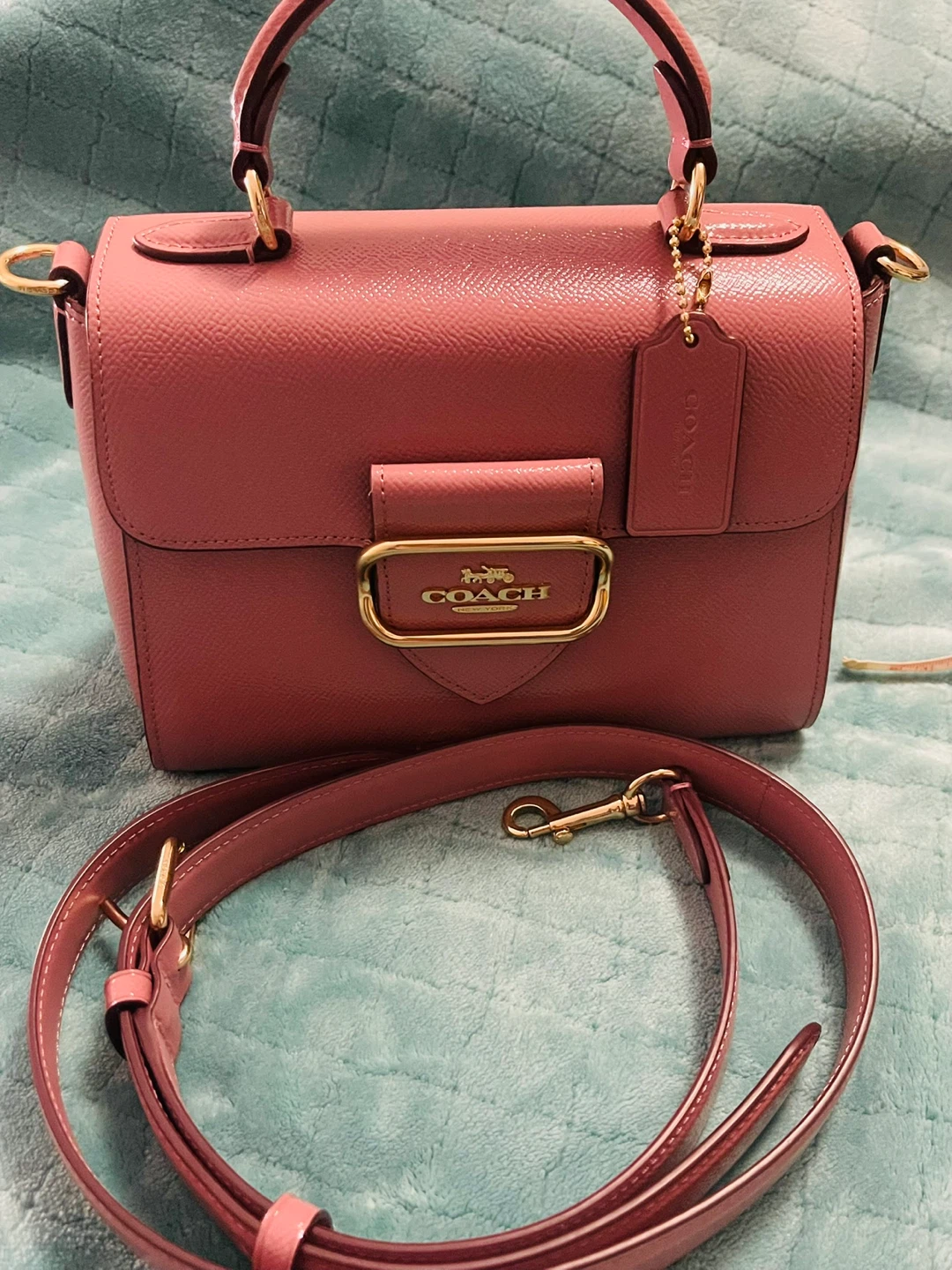 Coach Pink Leather Handbag - photo 3