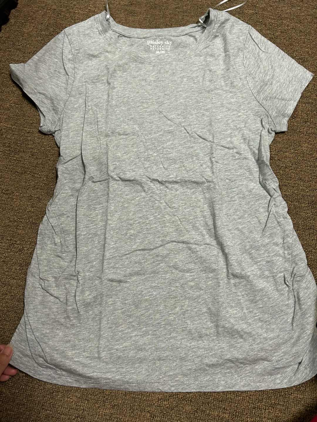 Paisley Sky Maternity V-Neck T-Shirt M/M Peach - photo 3