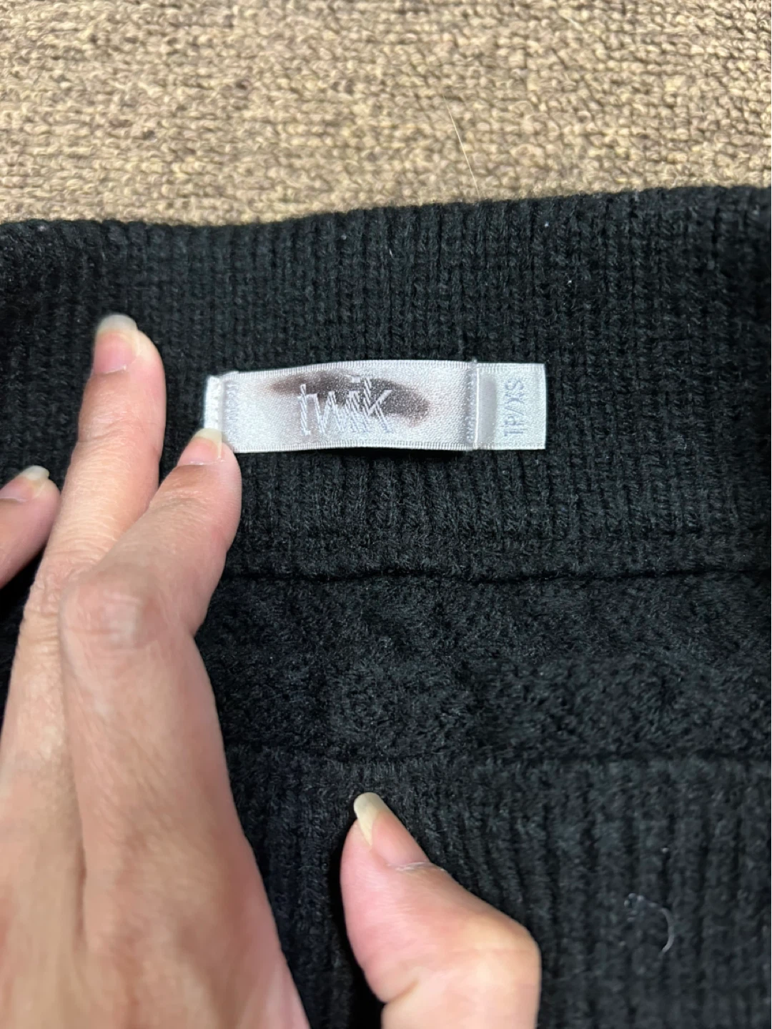Twik Black Knit Mini Skirt - Size XS - photo 2