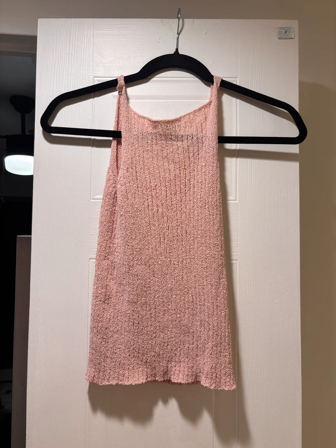Pink Knit Tank Top - photo 2
