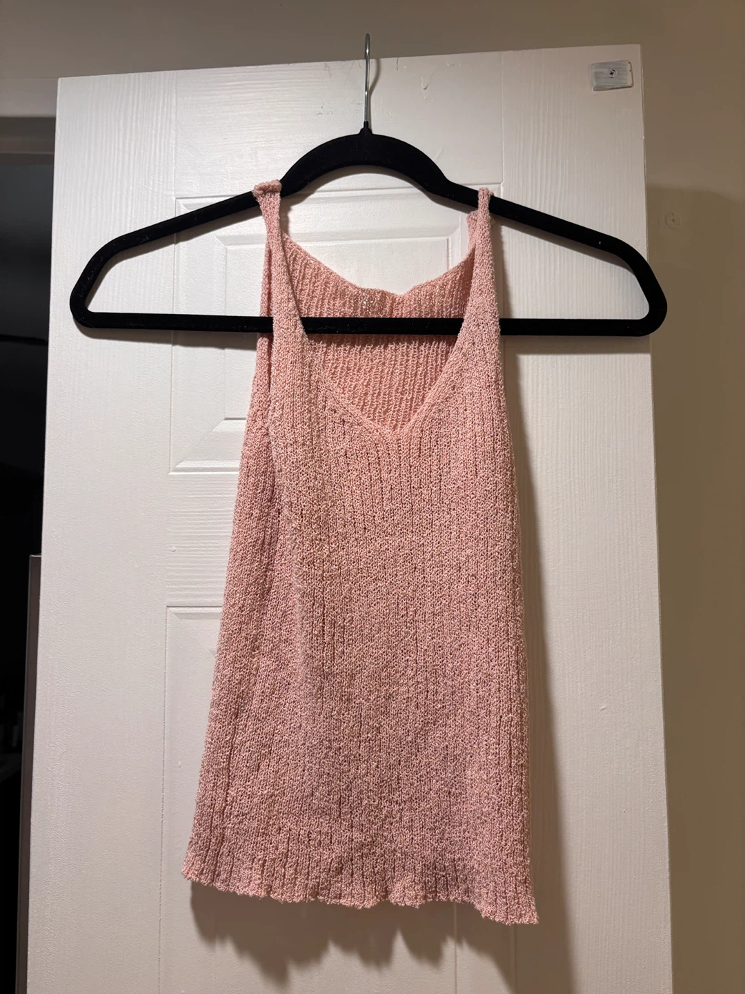 Pink Knit Tank Top