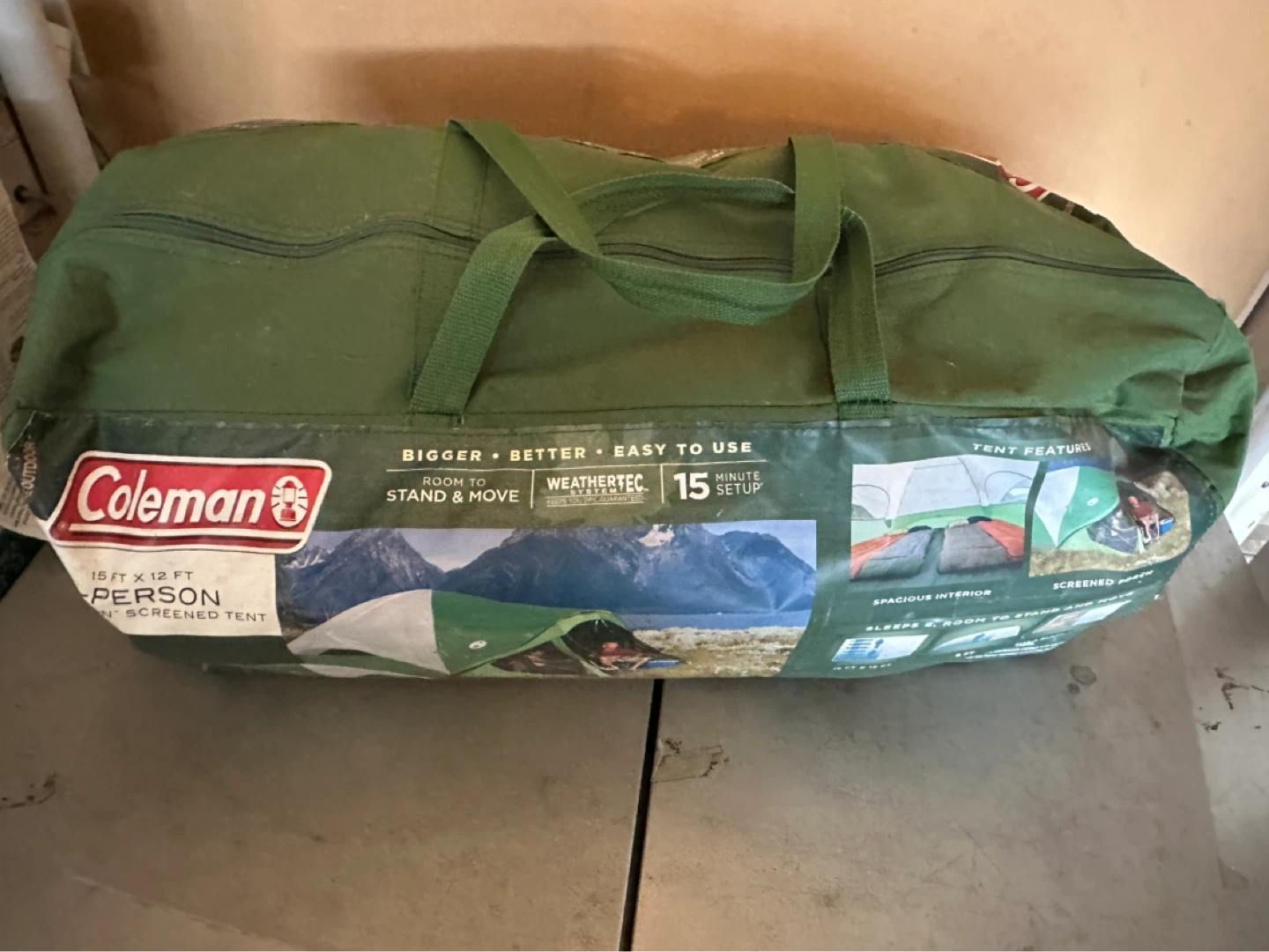 Coleman 8 Person Tent with Screen– Spacious 15x12 ft(paid $236) - photo 2