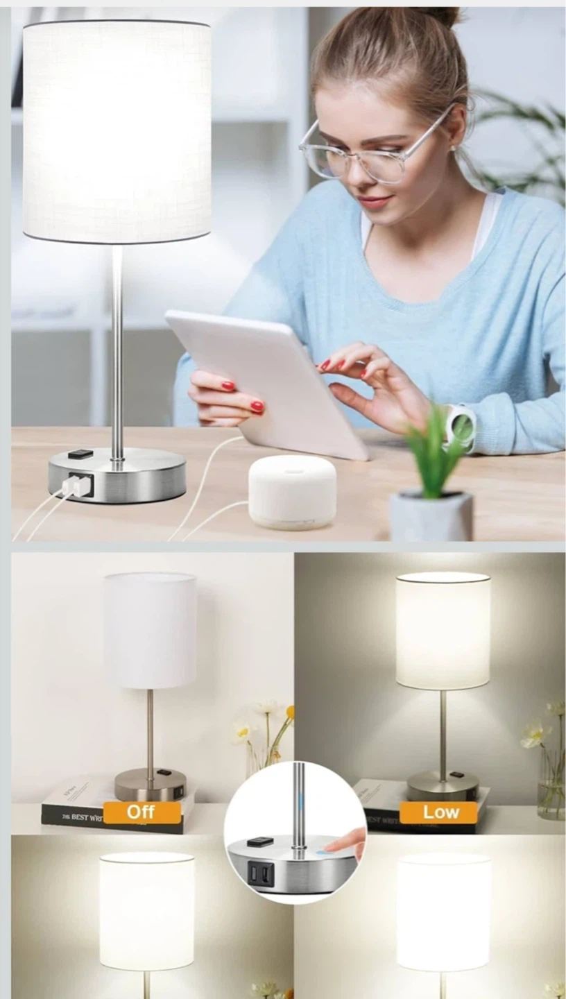 Set of 2 Touch Control Table Lamps - photo 4