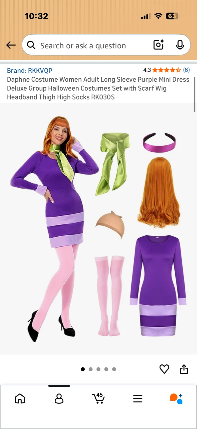 Daphne Blake Scooby-Doo Costume Set