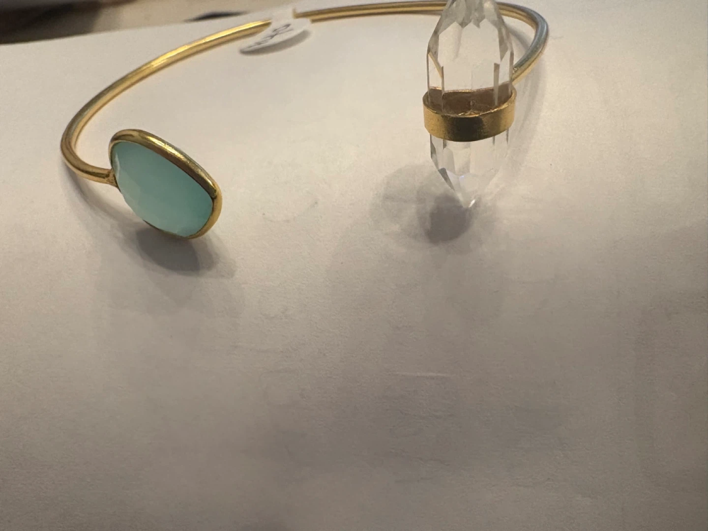 Blue & Clear Druzy Quartz Bracelet - photo 3