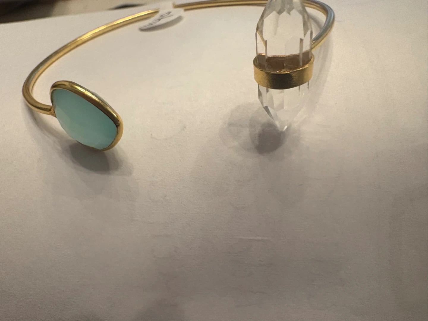 Blue & Clear Druzy Quartz Bracelet - photo 2