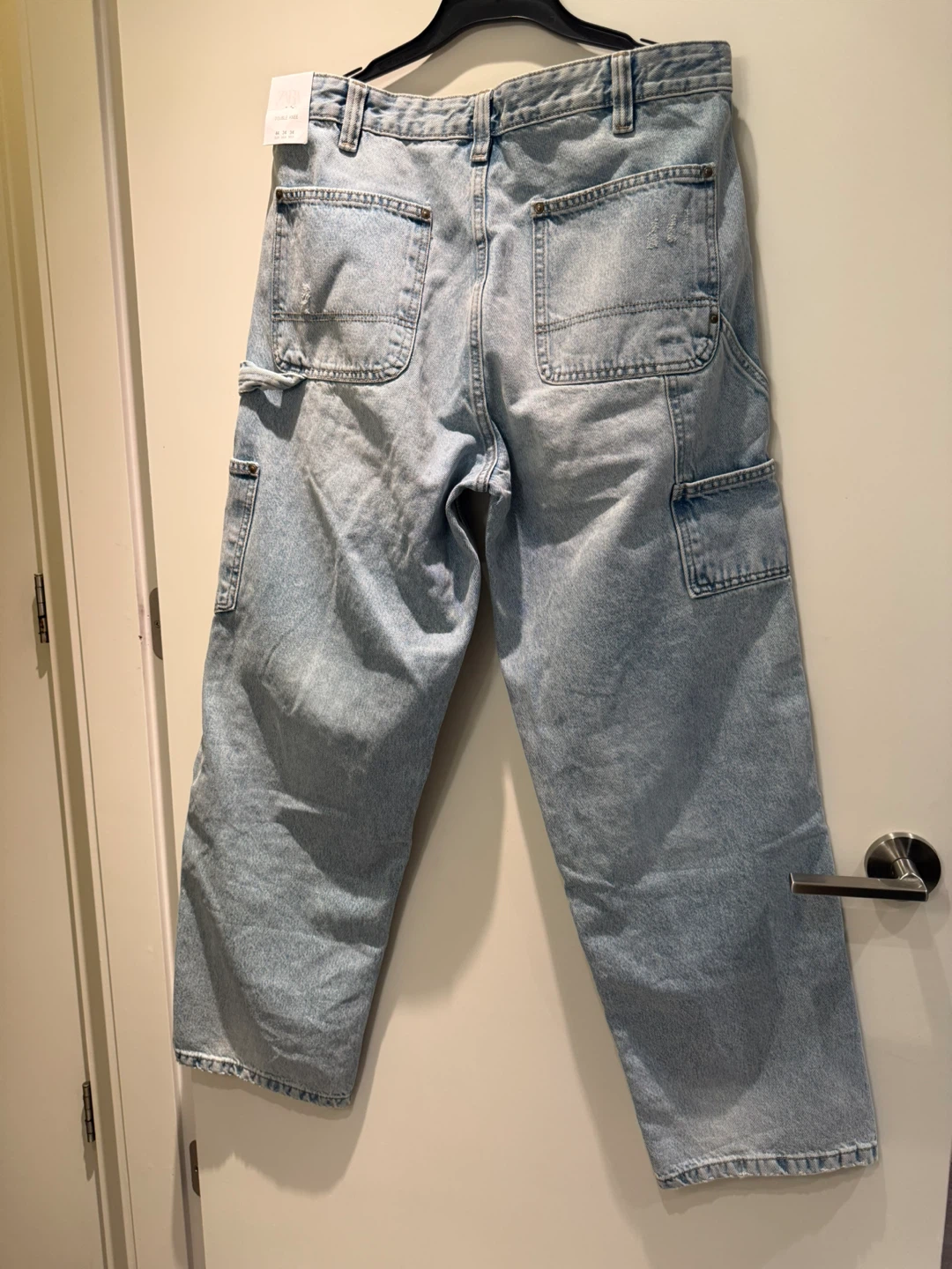 ZARA Double Knee Jeans - Light Wash - Size 44 - photo 2
