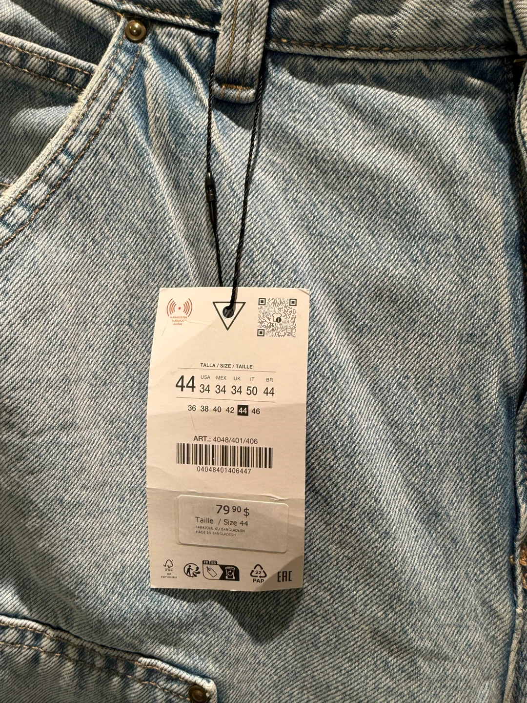 ZARA Double Knee Jeans - Light Wash - Size 44 - photo 4
