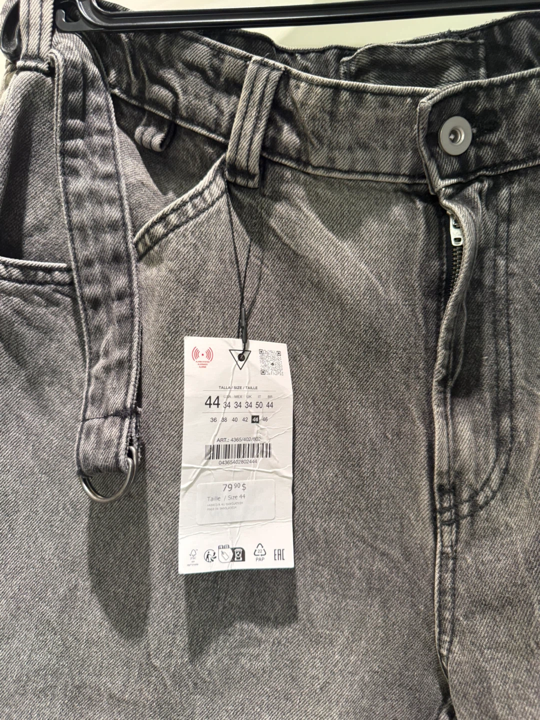 Zara Relaxed Fit Grey Denim Jeans - photo 3