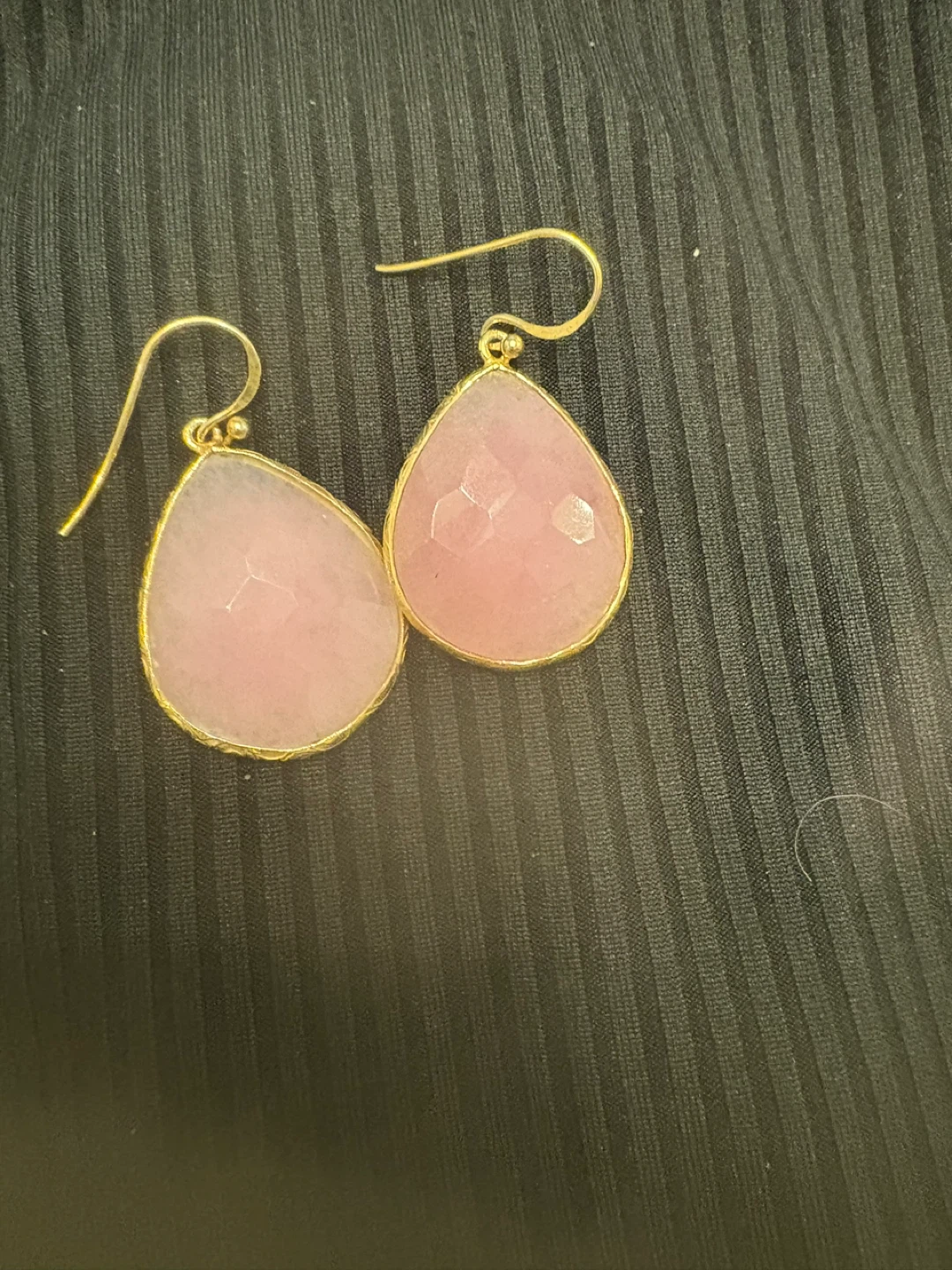 Rose Quartz Teardrop  Earrings - photo 2