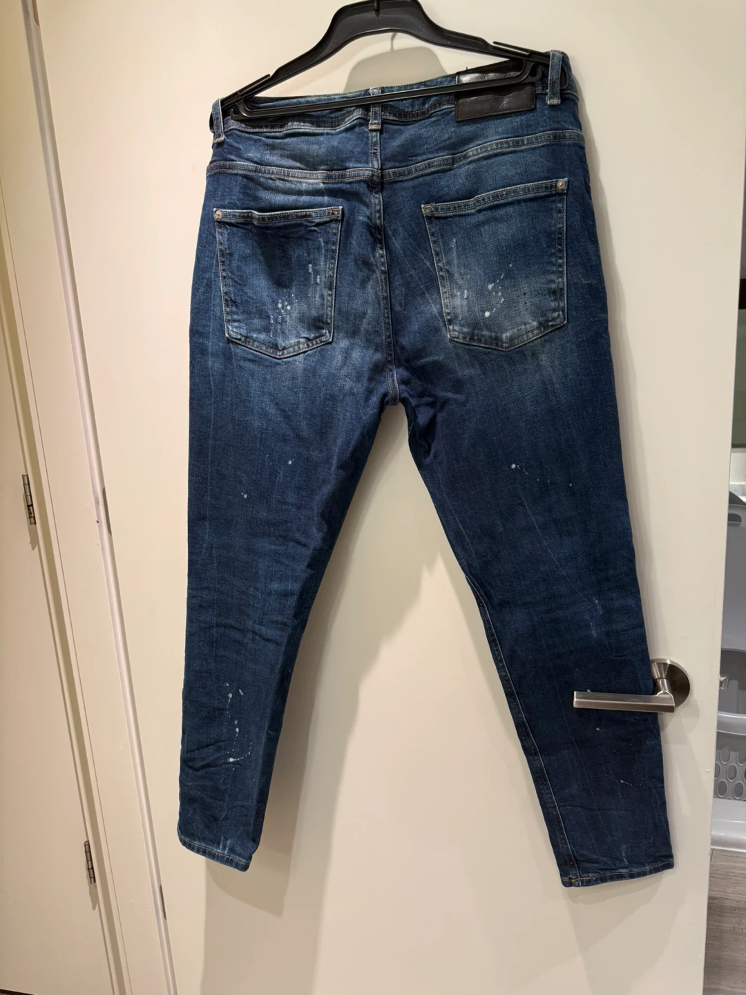 ZARA Men's Jeans - Blue Distressed Wash - photo 2